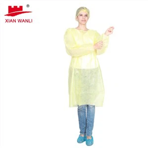 Geltoni izoliaciniai chalatai